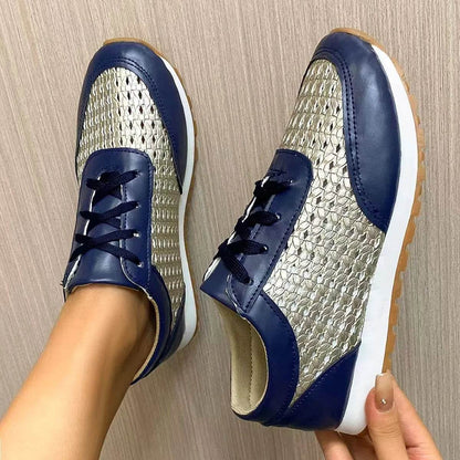 Breathable Lace Up Sneakers - Tredona LLC