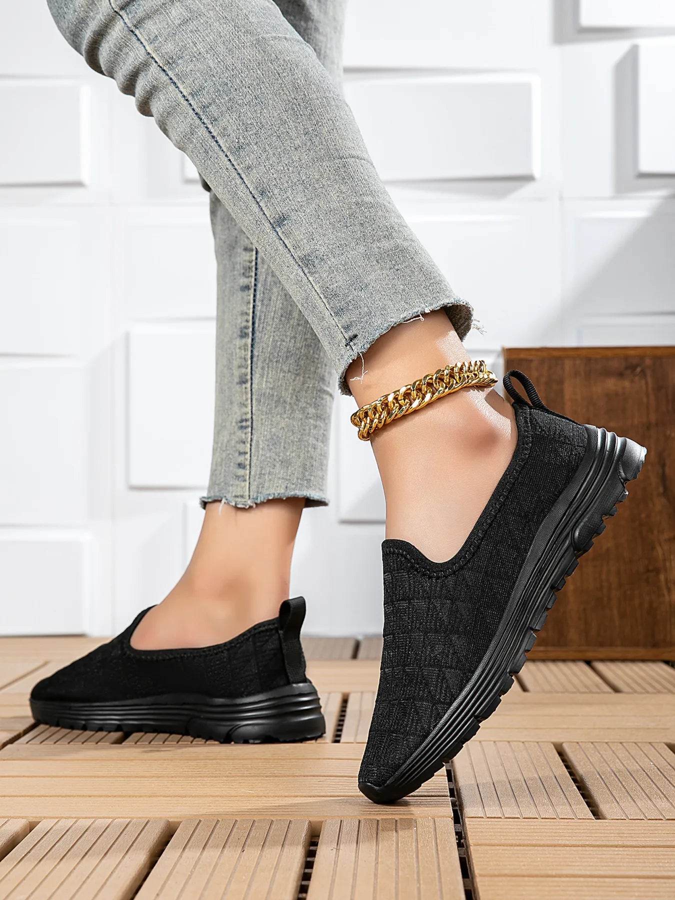 Breathable Mesh Slip-On Sneakers - Tredona LLC