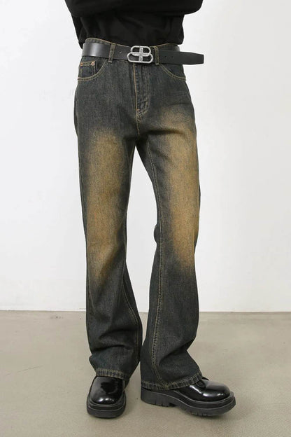 Men's Washed Bootcut Jeans - Tredona LLC
