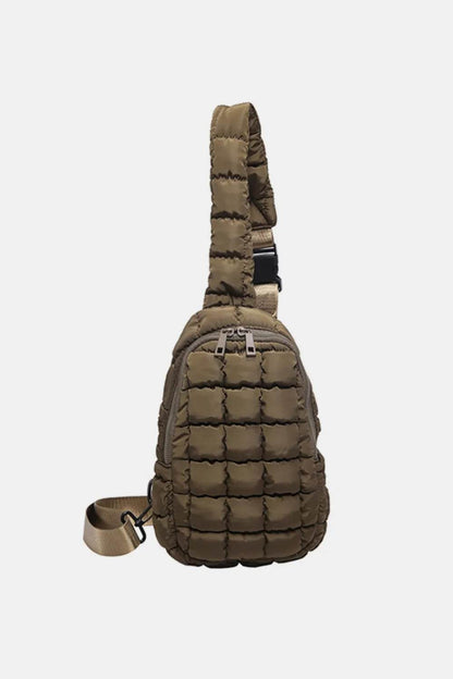 Quilted Nylon Crossbody Bag - Tredona LLC