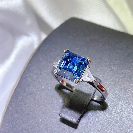 3 Carat Moissanite 925 Sterling Silver Ring - Tredona LLC