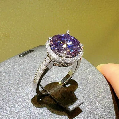 3 Carat Moissanite Zircon 925 Sterling Silver Ring - Tredona LLC