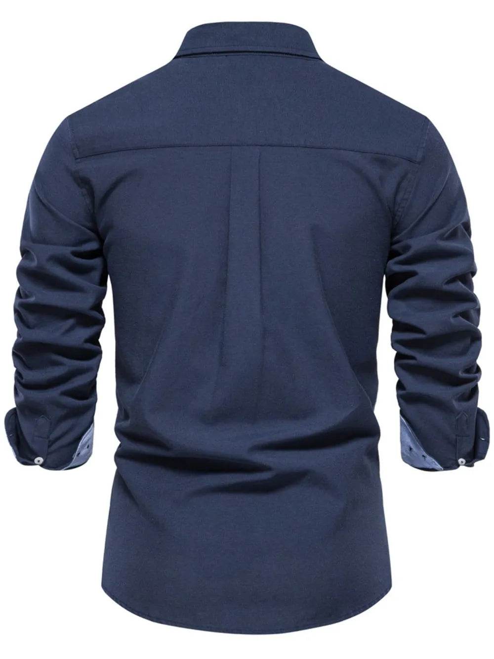 Men's Button Down Collared Neck Shirt - Tredona LLC