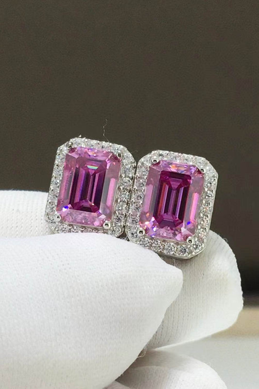 Shiny and Elegant 2 Carat Moissanite Stud Earrings - Tredona LLC