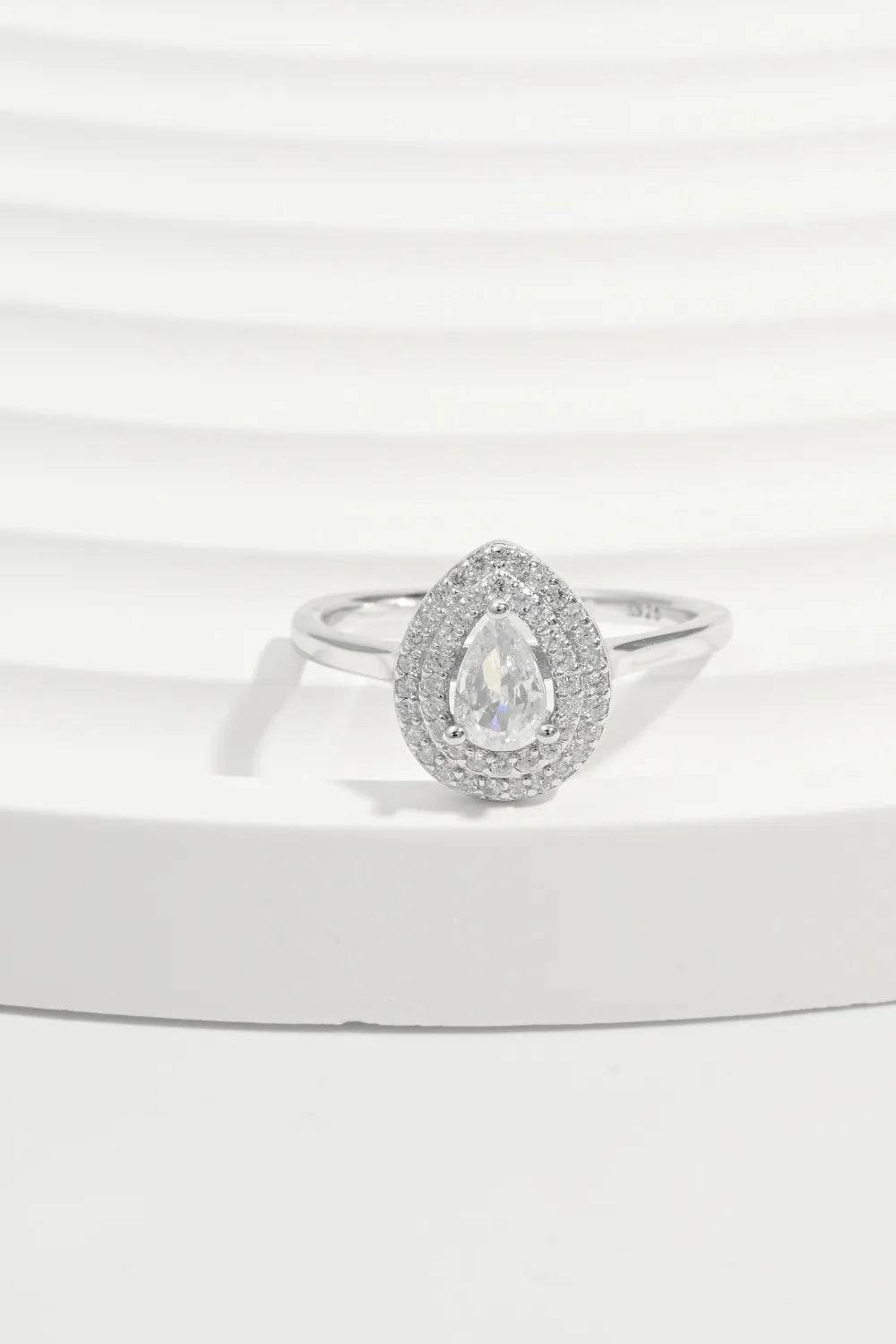 925 Sterling Silver Inland Zircon Ring - Tredona LLC