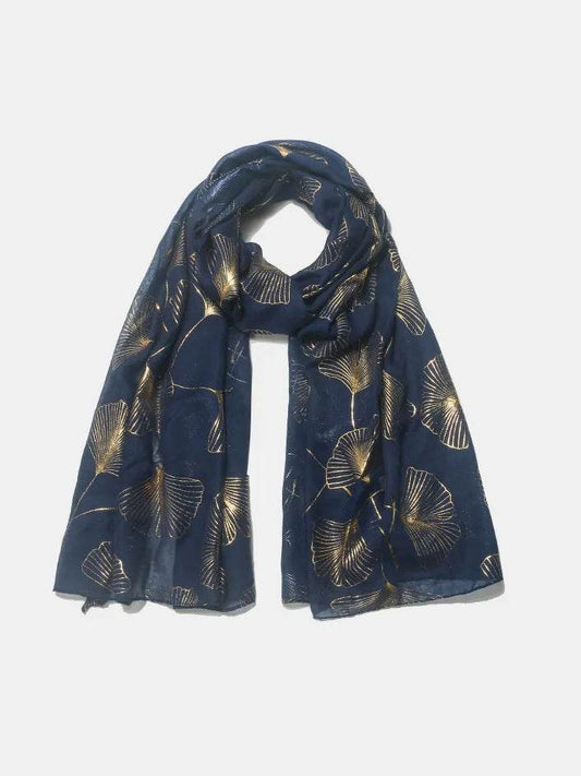 Ginkgo Leaf Polyester Scarf - Tredona LLC