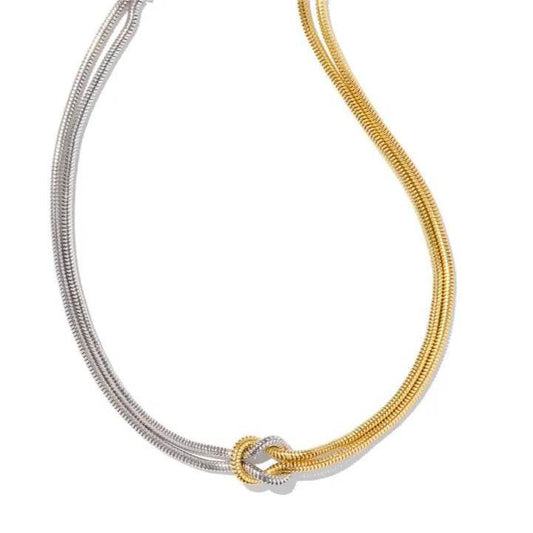 Titanium Steel Knotted Necklace - Tredona LLC
