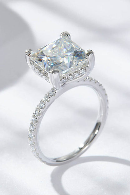 5.52 Carat Moissanite Side Stone Ring - Tredona LLC