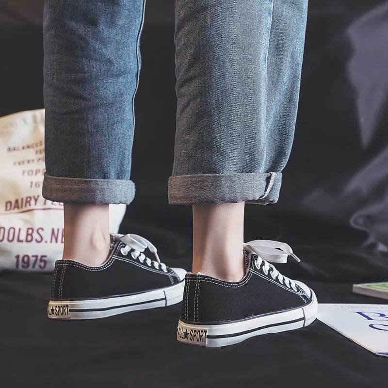 Lace Up Round Toe Sneakers - Tredona LLC