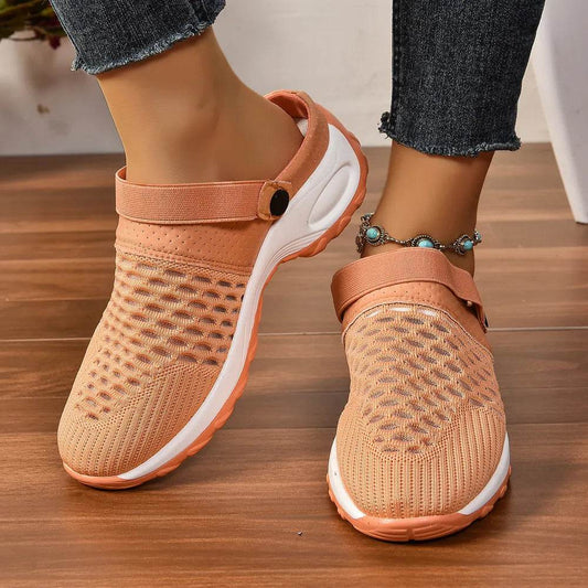 Breathable Mesh Round Toe Sneakers - Tredona LLC