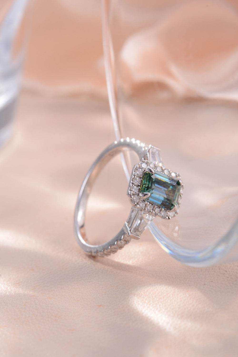 1 Carat Moissanite 925 Sterling Silver Ring - Tredona LLC