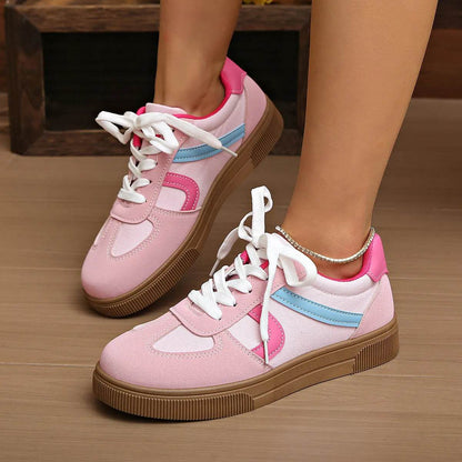 Lace Up Platform Sneakers - Tredona LLC