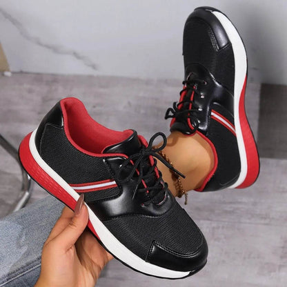 Round Toe Platform Sneakers - Tredona LLC