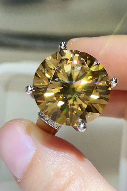 20 Carat Moissanite 925 Sterling Silver Ring - Tredona LLC