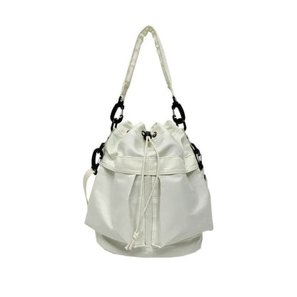 Drawstring Nylon Bucket Bag - Tredona LLC