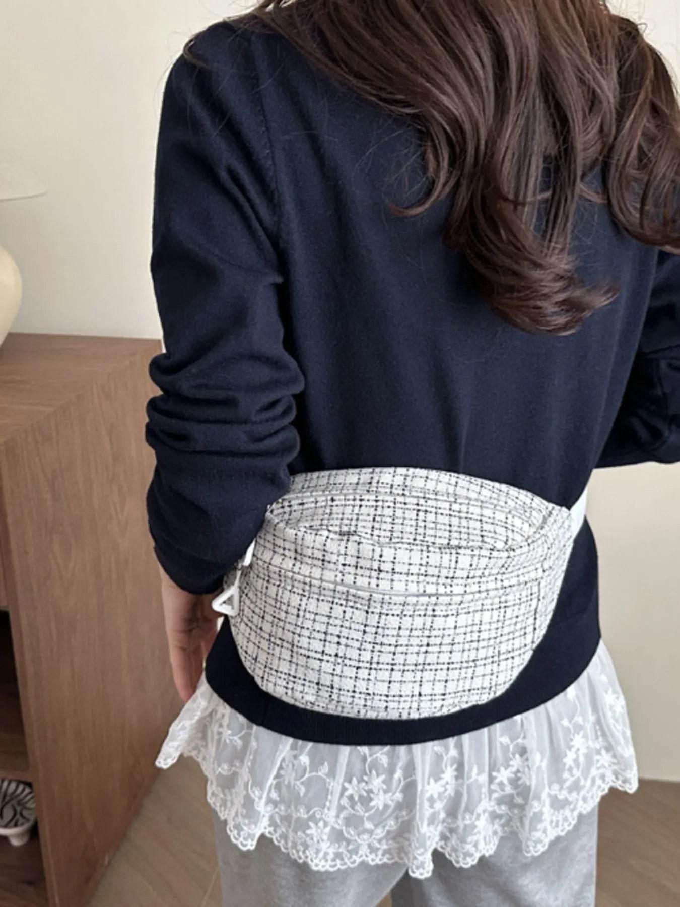 Plaid Pattern Crossbody Bag - Tredona LLC