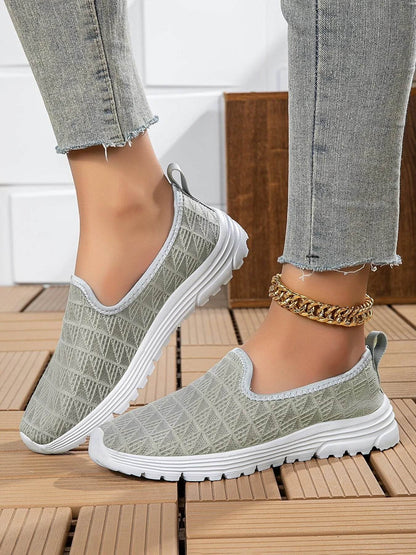 Breathable Mesh Slip-On Sneakers - Tredona LLC