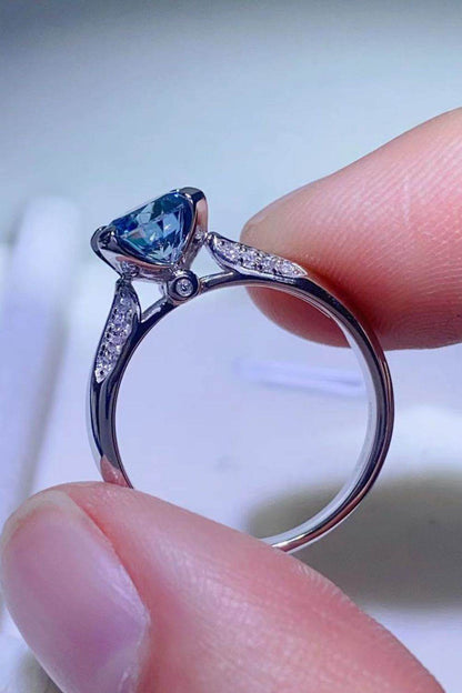 1 Carat Moissanite 4-Prong Ring - Tredona LLC