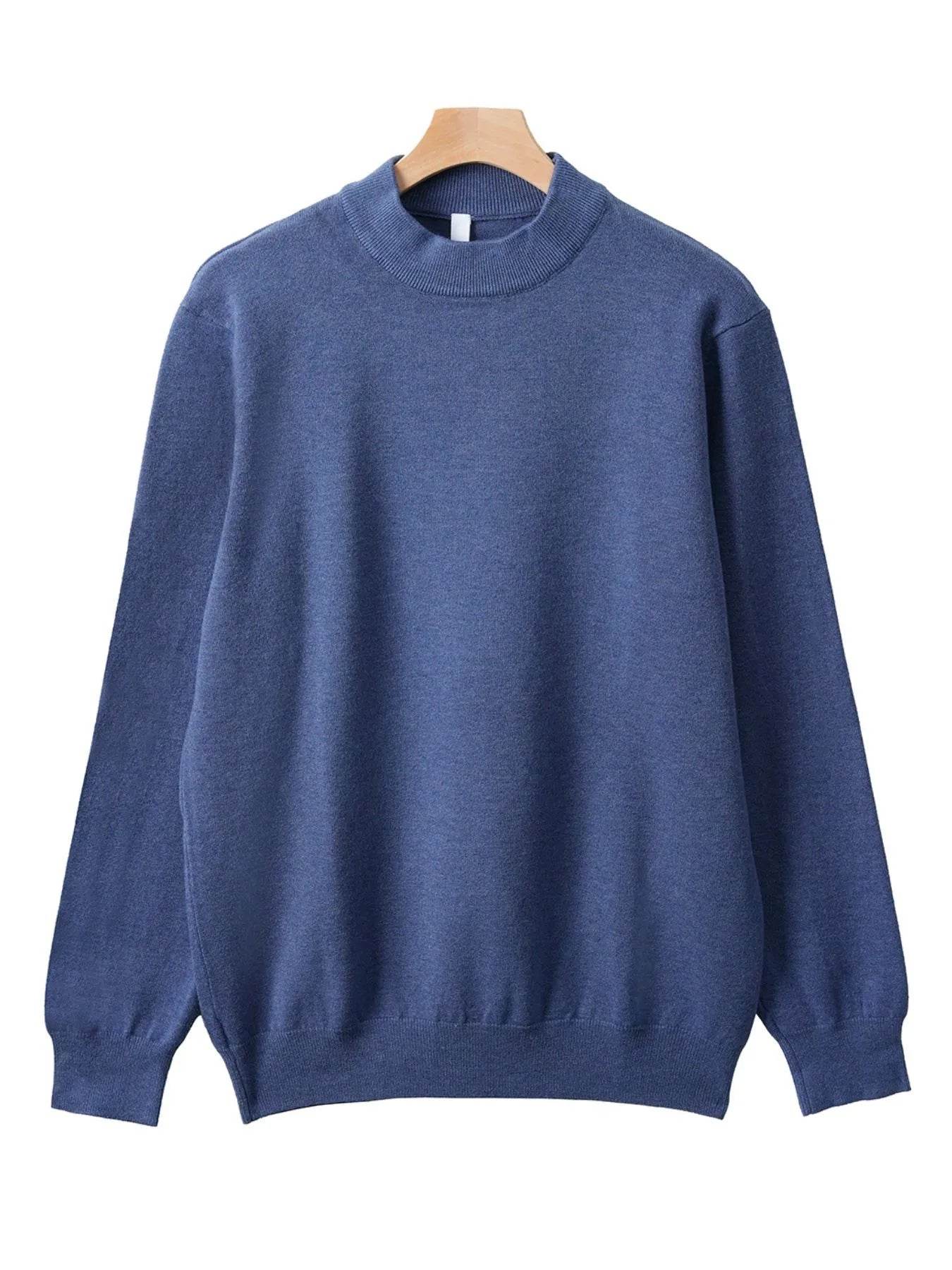 Men's Plus Size Round Neck Long Sleeve Sweater - Tredona LLC
