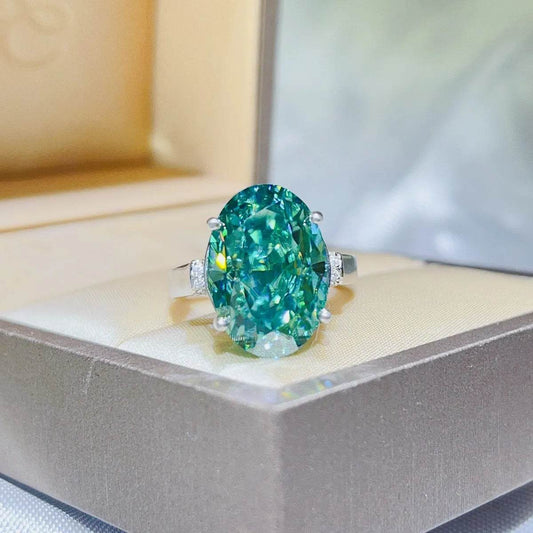 5 Carat Moissanite 925 Sterling Silver Ring - Tredona LLC