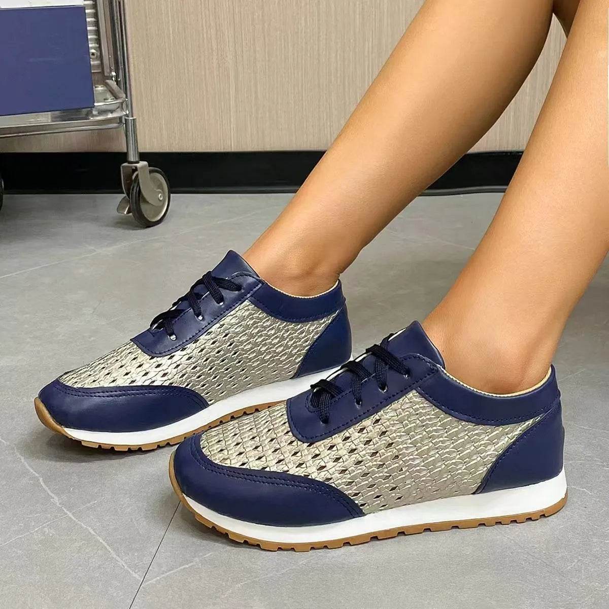 Breathable Lace Up Sneakers - Tredona LLC
