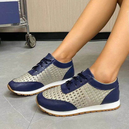 Breathable Lace Up Sneakers - Tredona LLC