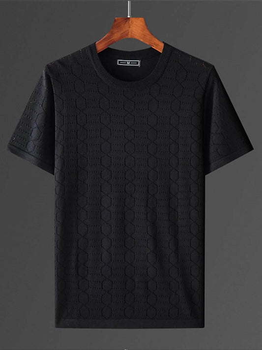 Men's Plus Size Round Neck Short Sleeve T-Shirt - Tredona LLC