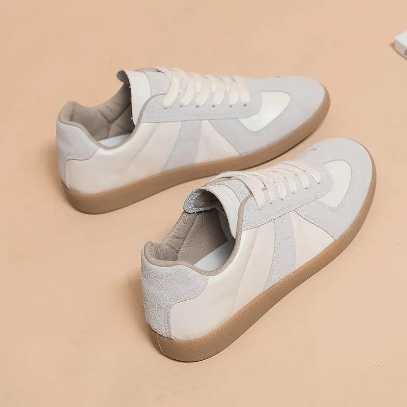 Lace Up Round Toe Sneakers - Tredona LLC