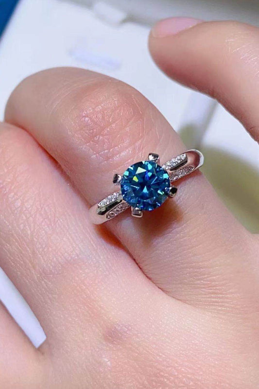 1 Carat Moissanite 4-Prong Ring - Tredona LLC