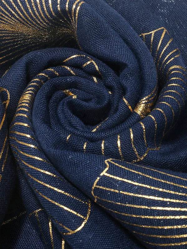 Ginkgo Leaf Polyester Scarf - Tredona LLC