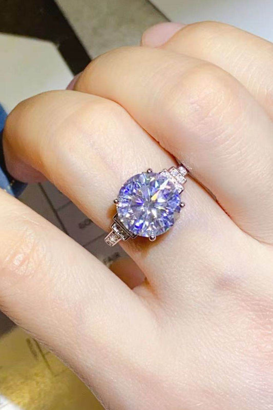 5 Carat Moissanite 925 Sterling Silver Ring - Tredona LLC
