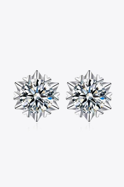 Stuck On You 4 Carat Moissanite Stud Earrings - Tredona LLC