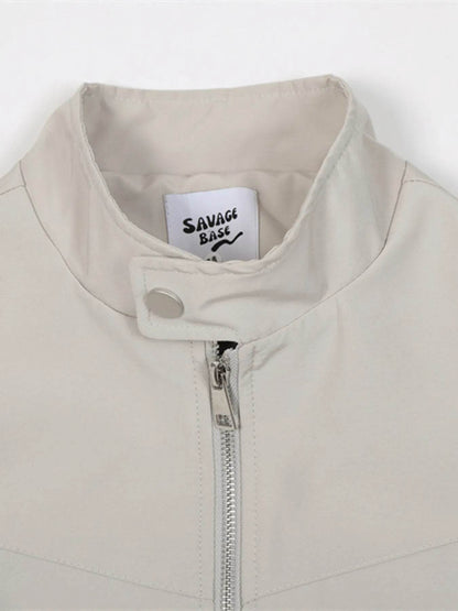 Men's Zip Up Long Sleeve Jacket - Tredona LLC