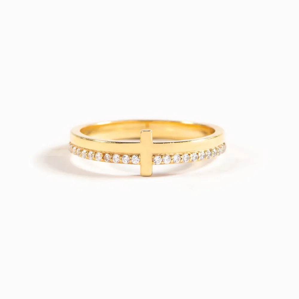 925 Sterling Silver Cross Ring - Tredona LLC