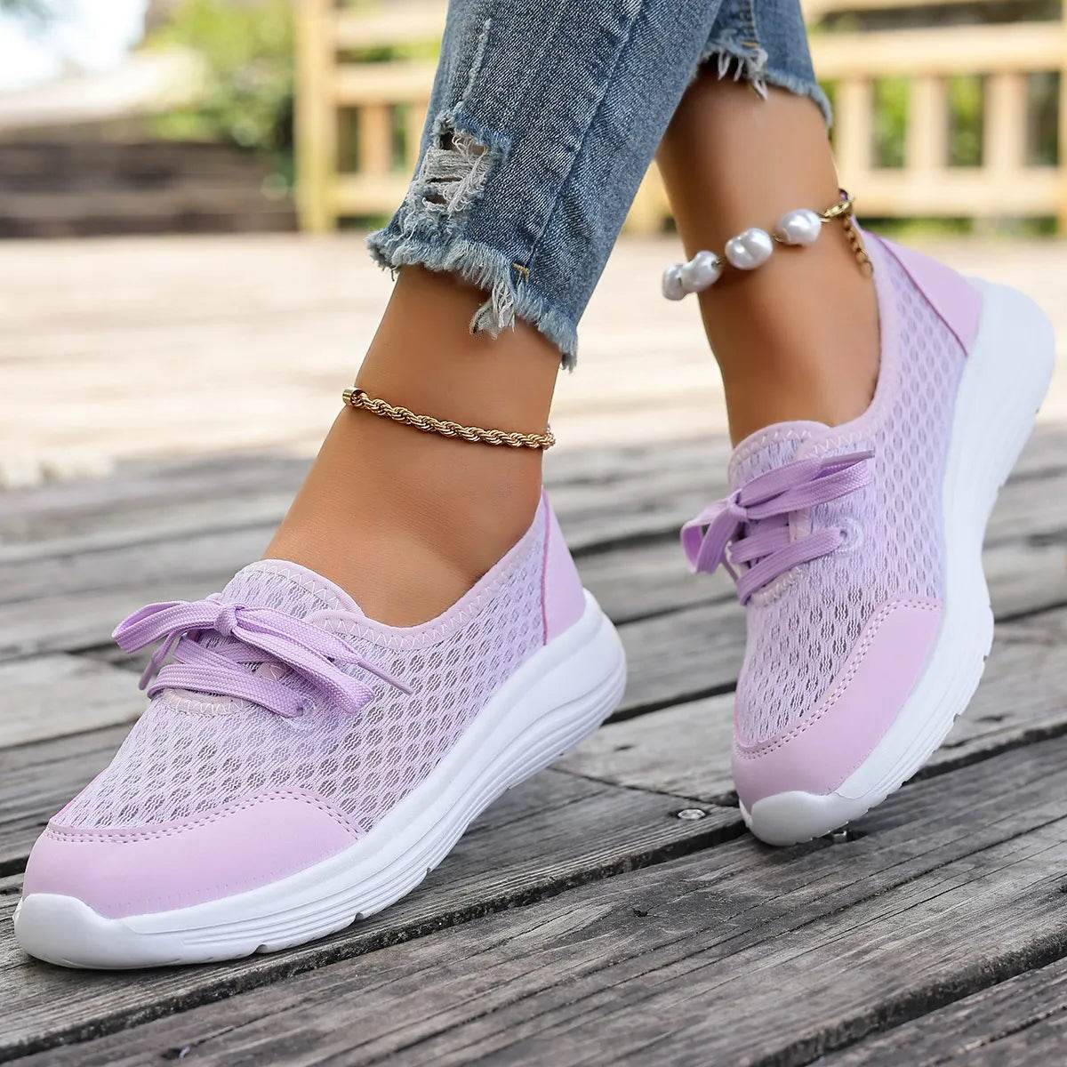 Breathable Mesh Sneakers - Tredona LLC