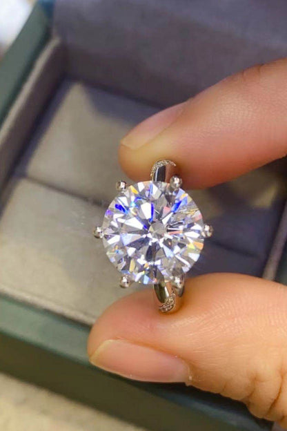 5 Carat Moissanite 6-Prong Ring - Tredona LLC