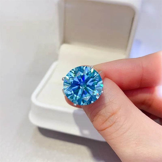 5 Carat Moissanite 925 Sterling Silver Ring - Tredona LLC