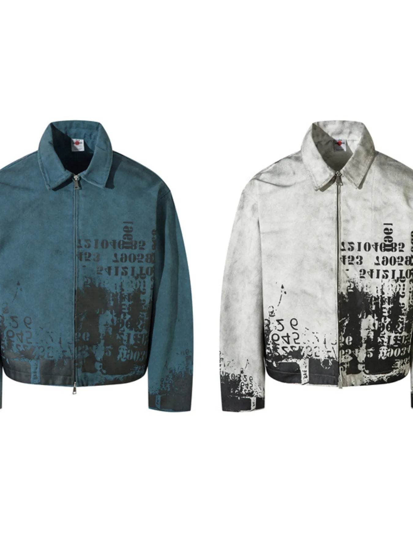 Men's Printed Zip Up Jacket - Tredona LLC