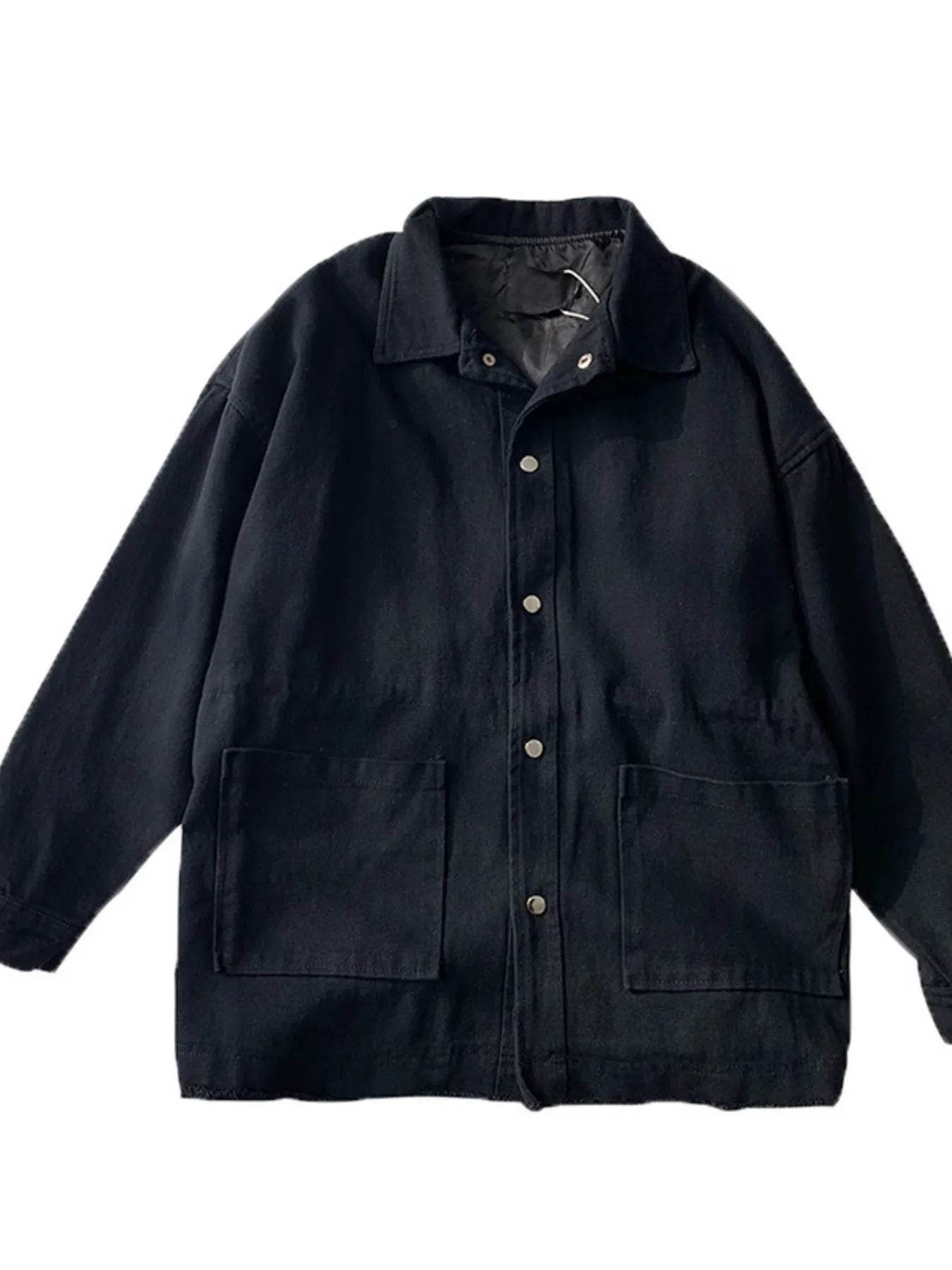 Men's Button Up Long Sleeve Jacket - Tredona LLC