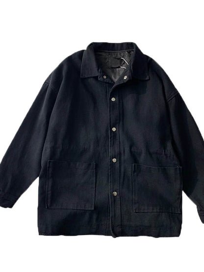 Men's Button Up Long Sleeve Jacket - Tredona LLC