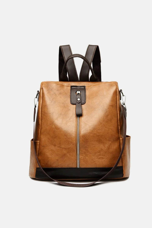 PU Leather Backpack Bag - Tredona LLC