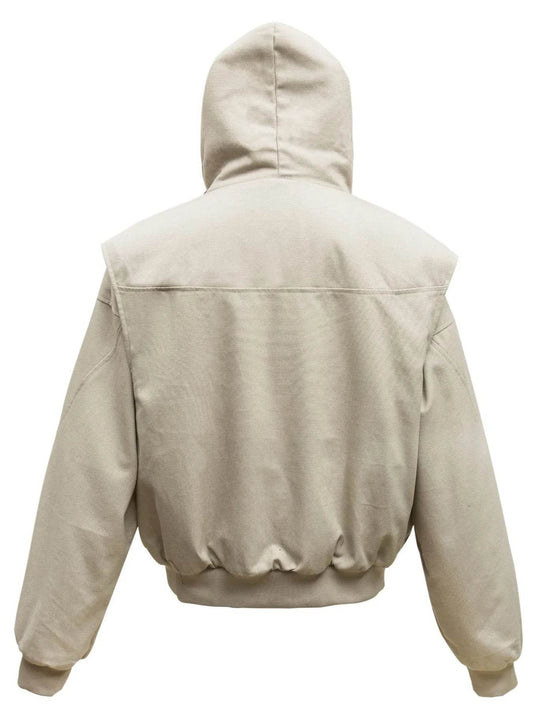 Men's Sherpa Lined Hooded Bomber Jacket - Tredona LLC