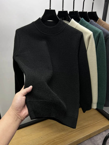Men's Textured Long Sleeve Sweater - Tredona LLC