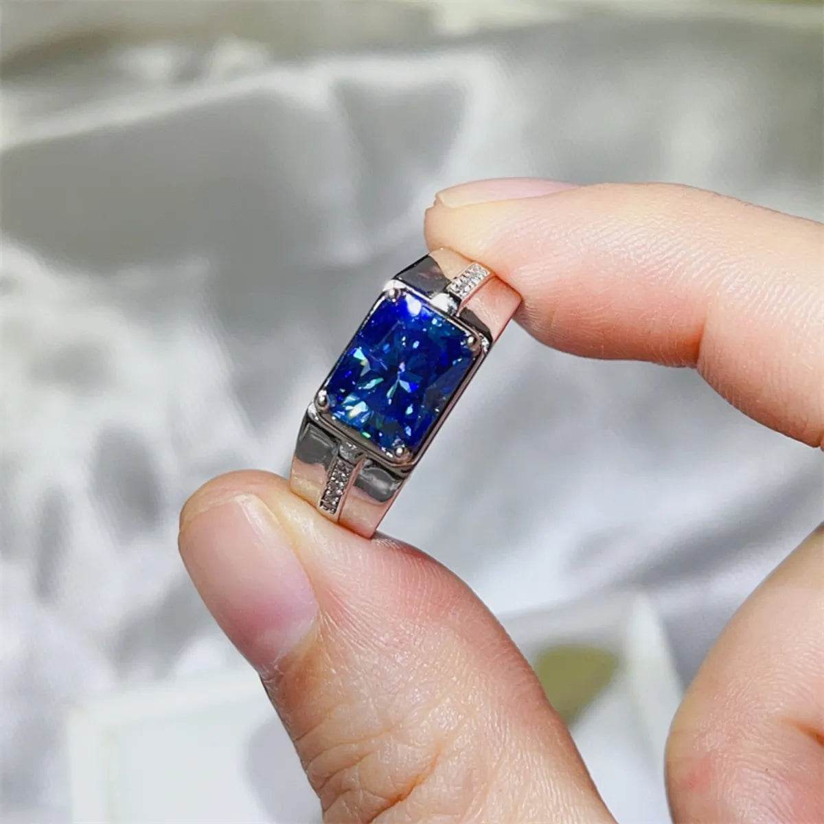 2 Carat Moissanite 925 Sterling Silver Ring - Tredona LLC