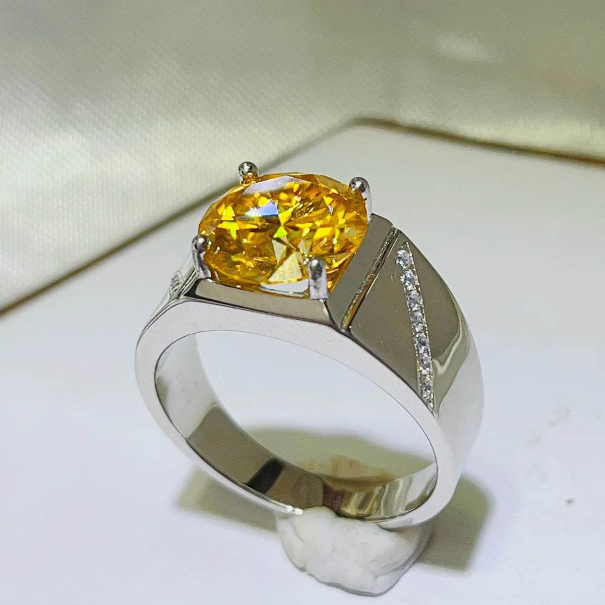 5 Carat Moissanite 925 Sterling Silver Ring - Tredona LLC