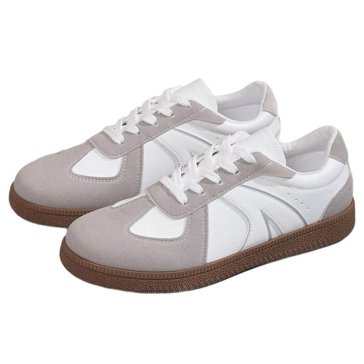 Lace Up Round Toe Sneakers - Tredona LLC