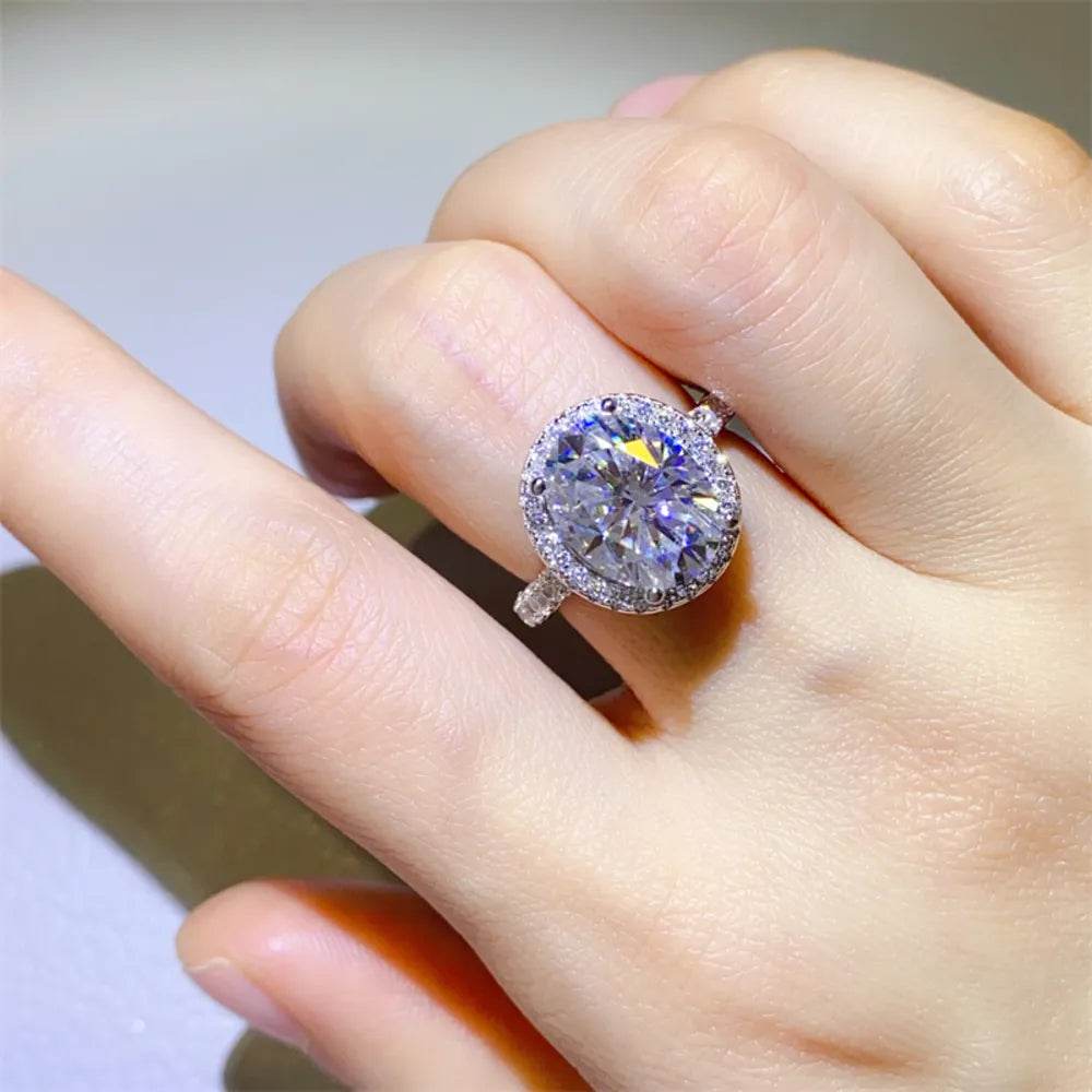 5 Carat Moissanite 925 Sterling Silver Ring - Tredona LLC