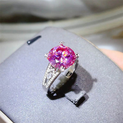 5 Carat Moissanite 925 Sterling Silver Ring - Tredona LLC