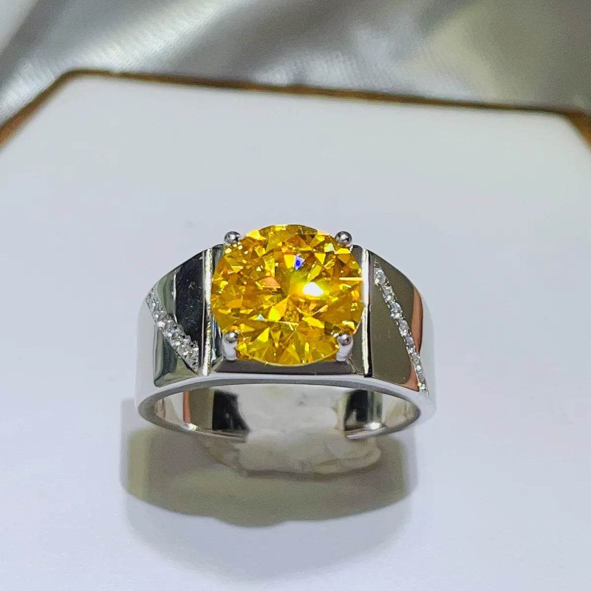 5 Carat Moissanite 925 Sterling Silver Ring - Tredona LLC