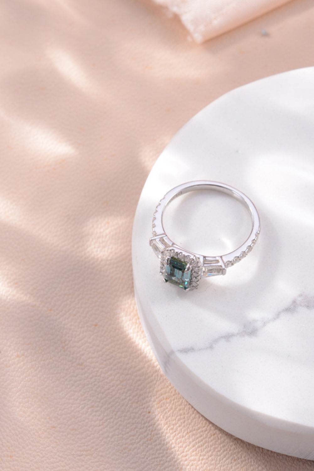 1 Carat Moissanite 925 Sterling Silver Ring - Tredona LLC